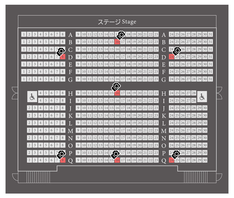 座席表について | よしもと福岡 ダイワファンドラップ劇場